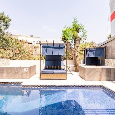 Loft Arte Y Diseno Alberca Climatizada, Amenidades Y Lujo, Terraza Privada Con Asador De Carbon, Cuernavaca Somos Los Unicos Que Te Ofrecemos Para Tu Uso Personal Y Exclusivo 2 Jacuzzis Con Agua Caliente Y Sistema De Hidromasaje Tipo Spa Buitenkant foto