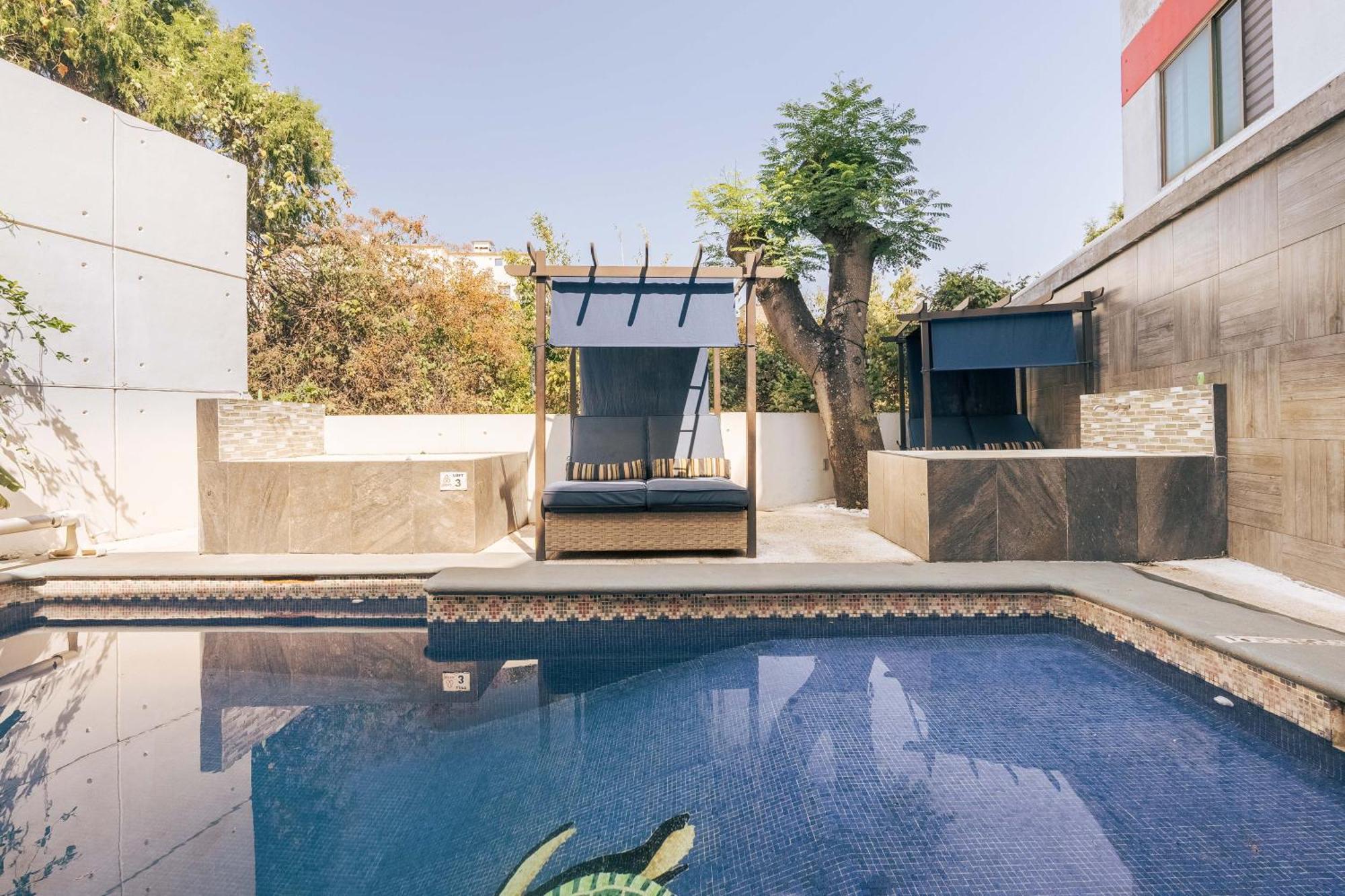 Loft Arte Y Diseno Alberca Climatizada, Amenidades Y Lujo, Terraza Privada Con Asador De Carbon, Cuernavaca Somos Los Unicos Que Te Ofrecemos Para Tu Uso Personal Y Exclusivo 2 Jacuzzis Con Agua Caliente Y Sistema De Hidromasaje Tipo Spa Buitenkant foto